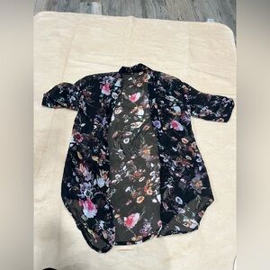 Floral Sheer Kimono Cardigan